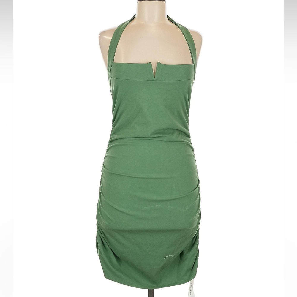 NWT Reformation Green Halter Dress